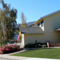 Synthetic Grass Jewell, Kansas Backyard Deck Ideas, Small Front Yard Landscaping