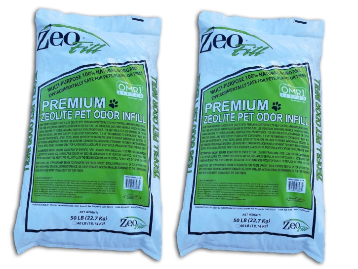 ZeoFill Lite Organic Infill Eliminates Artificial Grass Lawn Pet Odor